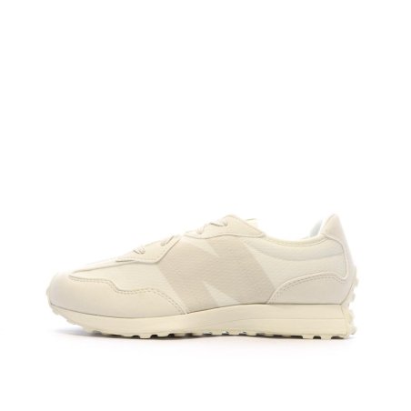 New Balance 327 Baskets Blanches/Beiges Femme GS327MI