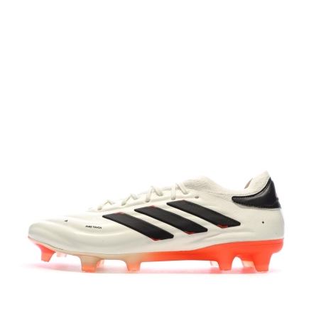 Chaussures de Foot Ecru/Orange Homme Adidas Copa Pure 2 Elite KT FG