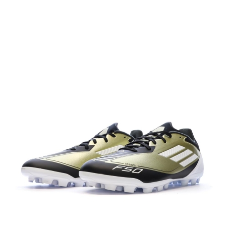 Chaussures de Foot Noir/Doré Homme Adidas F50 League 2G/3G AG Messi