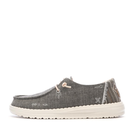 Chaussures Grises/Roses Femme Hey Dude Wendy Boho