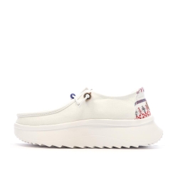 Chaussures Blanches Femme Hey Dude Wally Sport Mesh