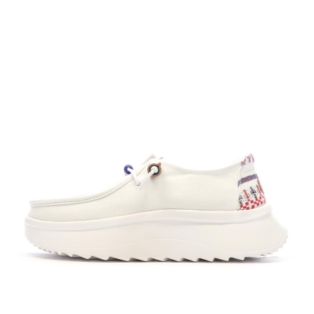 Chaussures Blanches Femme Hey Dude Wally Sport Mesh