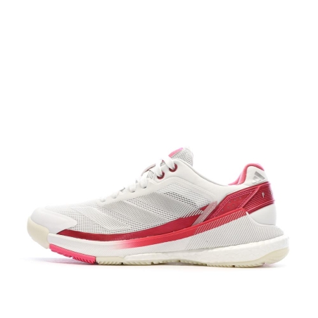 Chaussures de padel Blanc/Rose Femme Adidas Crazyquick Boost Padel