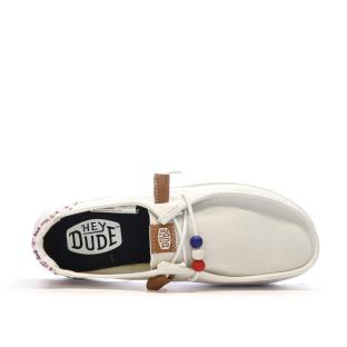 Chaussures Blanches Femme Hey Dude Wally Sport Mesh
