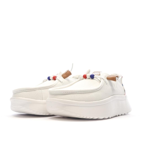 Chaussures Blanches Femme Hey Dude Wally Sport Mesh