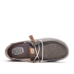 Chaussures Gris Chiné Femme Hey Dude Wendy Stretch