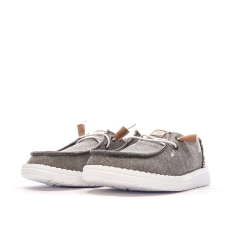 Chaussures Gris Chiné Femme Hey Dude Wendy Stretch