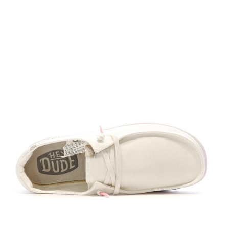Chaussures Blanches Femme Hey Dude Wendy Rise