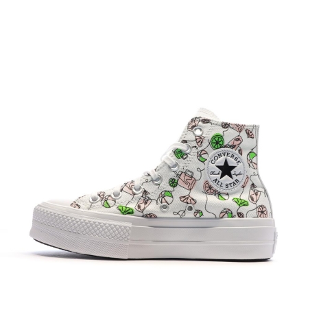 Baskets Blanches/Noires Femme Converse Lemonade
