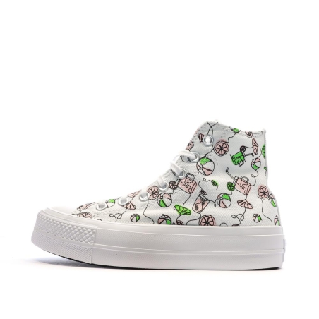 Baskets Blanches/Noires Femme Converse Lemonade