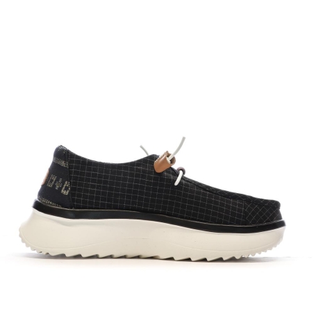Chaussures Noires Femme Hey Dude Wally Sport Mesh