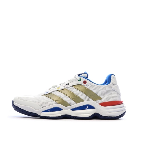 Baskets Blanches/Bleu/Doré Homme Adidas Stabil