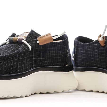 Chaussures Noires Femme Hey Dude Wally Sport Mesh