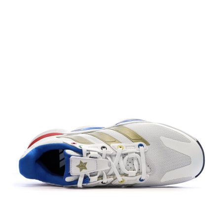 Baskets Blanches/Bleu/Doré Homme Adidas Stabil