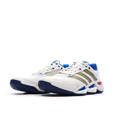 Baskets Blanches/Bleu/Doré Homme Adidas Stabil