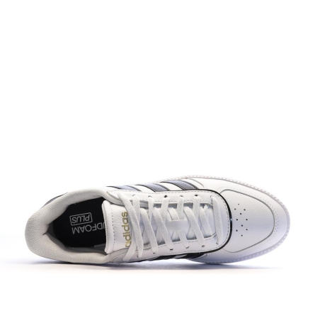 Baskets Blanches/Noir Femme Adidas Breaknet Sleek