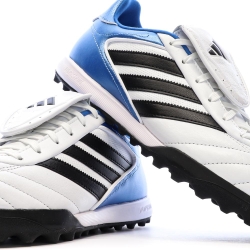 Chaussures de Foot Blanc/Bleu Homme Adidas Copa Gloro II TF