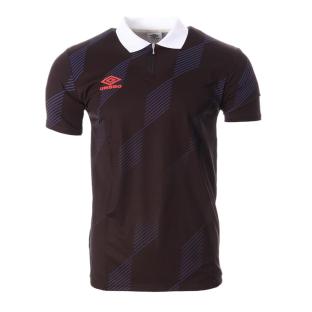 Polo Noir/Bleu Homme Umbro King 22e