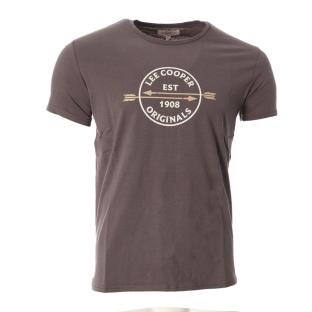 T-shirt Gris Homme Lee Cooper Olaz