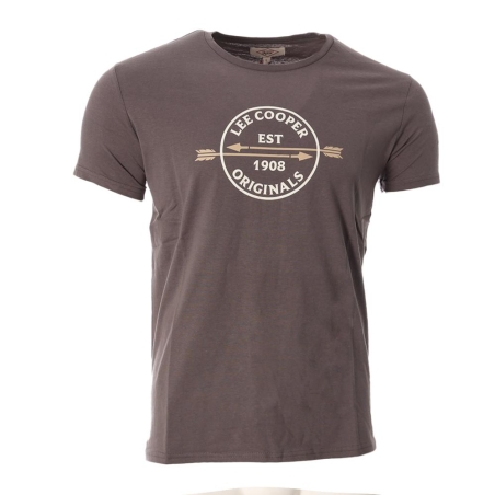 T-shirt Gris Homme Lee Cooper Olaz