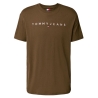 T-Shirt Marron Homme Tommy Hilfiger Reg Linearss