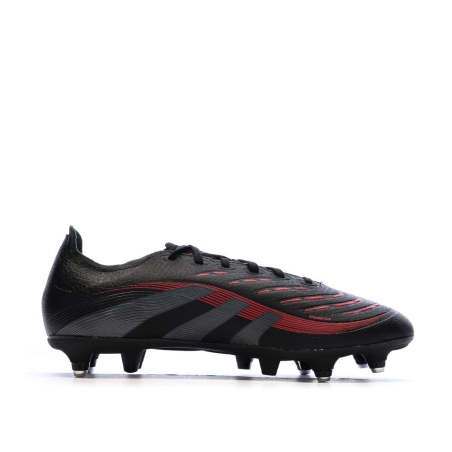 Chaussures de Foot Noir/Rouge Homme Adidas Predator League SG