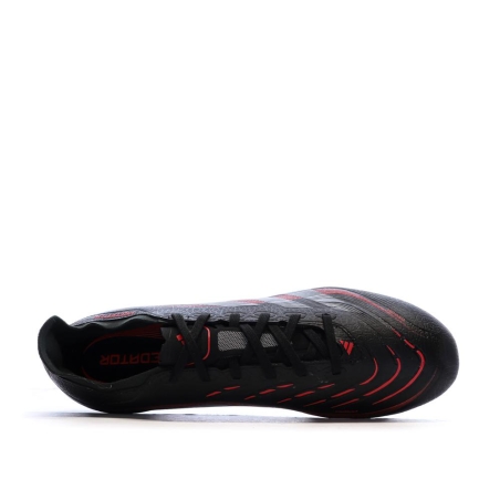 Chaussures de Foot Noir/Rouge Homme Adidas Predator League SG