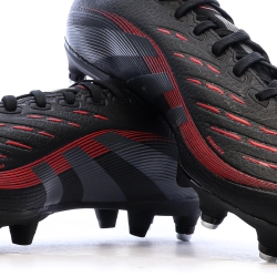 Chaussures de Foot Noir/Rouge Homme Adidas Predator League SG
