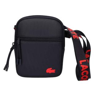 Sacoche Marine/Rouge Homme Lacoste Flat