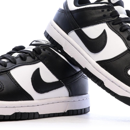 Baskets Noir/Blanc Mixte Nike Dunk Low Panda