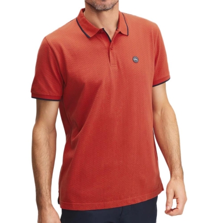 Polo terracotta Homme TBS Nory