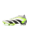 Chaussures de Foot Blanc/Gris/Vert Adidas Predator Accuracy.1 FG