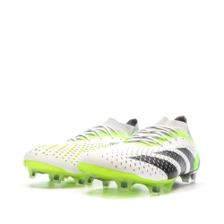 Chaussures de Foot Blanc/Gris/Vert Adidas Predator Accuracy.1 FG