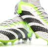 Chaussures de Foot Blanc/Gris/Vert Adidas Predator Accuracy.1 FG