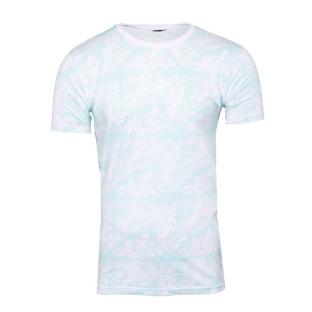 T-shirt Blanc/Turquoise Homme La Maison Blaggio Fleur