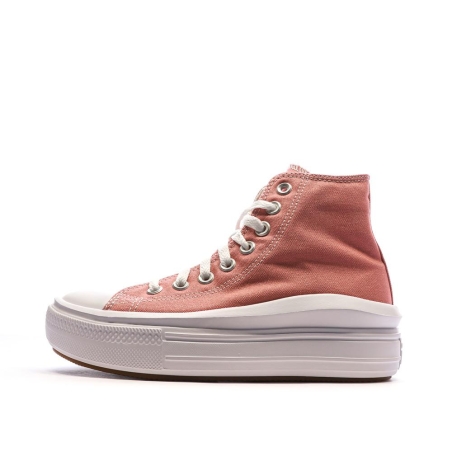 Baskets Roses Femme Converse All Star Move Platform