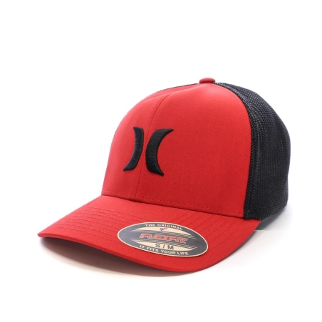 Casquette Noire/Rouge Homme Hurley Textures
