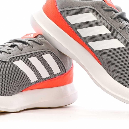Chaussures de running Grises/Oranges Homme Adidas Coreracer