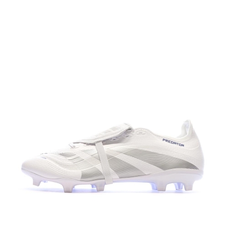 Chaussures de Foot Blanches Homme Adidas Predator League FT FG/MG