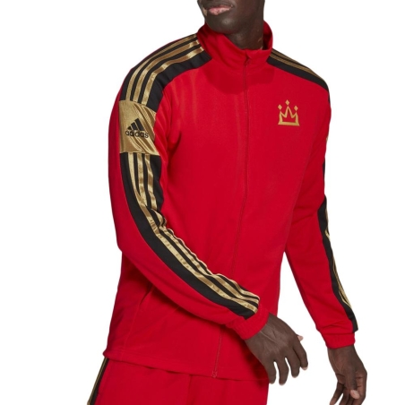 Veste Rouge Homme Adidas Salah Jkt