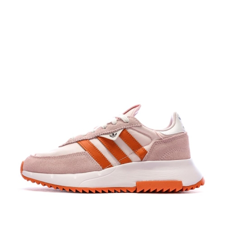 Baskets Rose/Orange Femme Adidas Retropy