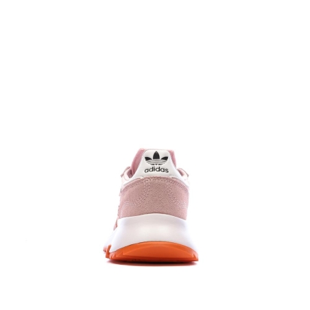 Baskets Rose/Orange Femme Adidas Retropy