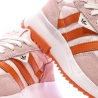 Baskets Rose/Orange Femme Adidas Retropy