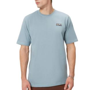T-shirt Bleu Clair Homme Fila Embroidered