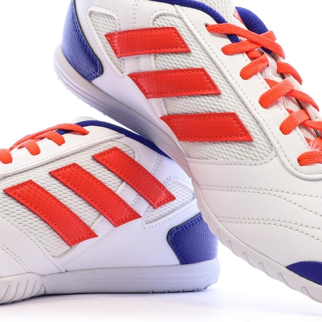 Chaussures de Futsal Blanches/Rouges/Bleu Homme Adidas Super Sala 2