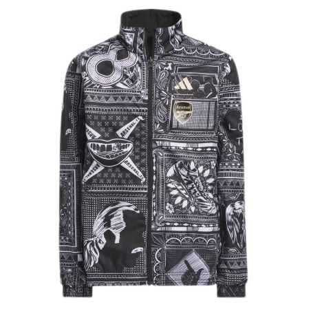 Arsenal Veste Noire Homme Adidas Wright Anthem