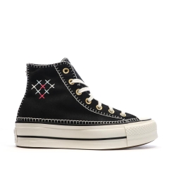 Baskets Noires Femme Converse All Star Lift Crafted