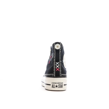 Baskets Noires Femme Converse All Star Lift Crafted