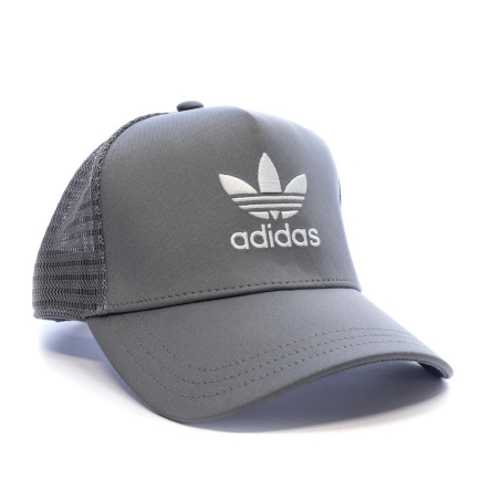 Casquette Grise Homme Adidas Curved Trucker