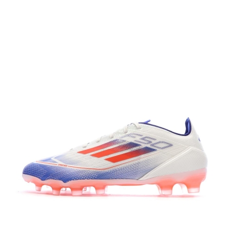 Chaussures de football Blanches/Bleu/Rouges Homme Adidas F50 Pro Mg